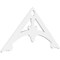Ekena Millwork Pitch Sellek Architectural Grade PVC Gable Pediment, 48"W x 24"H x 1"P (12/12) GPP048X024X100SLK - alternate 1